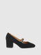 Sapatos com Fivela em Preto